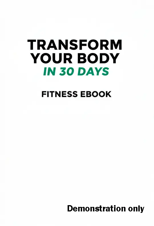 Health and Fitness Ebook Cover
